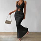 Tuularose White Long Skirt Two Piece Summer Sexy Twist Lace-up Vest Top Tight Long Skirt Set Elegant 2025 Female Long Dress Sets - thumbnail 9