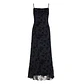 Women's Eco-Friendly Mesh Halter Neck A-Line High Waist Slim Fit Floor-Length Solid Burnout Chinese Style Backless Anti-Wrinkle - thumbnail 7