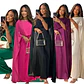 Chiffon Dress for Women Temperament O-neck Long Dress High Waist Party Muslim Dress Women Dubai Abayas Evening Dresses Vestidos - thumbnail 12