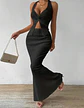 Tuularose White Long Skirt Two Piece Summer Sexy Twist Lace-up Vest Top Tight Long Skirt Set Elegant 2025 Female Long Dress Sets - thumbnail 25