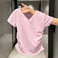 New summer women's American sexy top looks slim and high-end spicy girl short sleeved T-shirt   aesthetic clothes women clothing - thumbnail 2