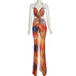 Simple Fashion Design Sexy Deep V Neck Elegant Backless Casual Bodycon Maxi Dress Women - thumbnail 6