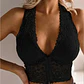 Summer Plus Size Sexy Hot Crop Top for Woman Deep V Neck Embroidery White Lace Y2k Tops Summer Sleeveless Female Clothing - thumbnail 14