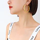Luxury 18K Gold Earrings for Women Nuo Exaggerated Hollow Design with Titanium Steel Plating Stainless Steel Jewelry - thumbnail 2