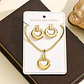 European American Hot Sale 18k Gold Stainless Steel Geometric Stud Earrings High-end Niche Instagram Women's Trendy Cross-border - thumbnail 2