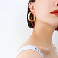 Luxury 18K Gold Earrings for Women Nuo Exaggerated Hollow Design with Titanium Steel Plating Stainless Steel Jewelry - thumbnail 4