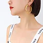 Luxury 18K Gold Earrings for Women Nuo Exaggerated Hollow Design with Titanium Steel Plating Stainless Steel Jewelry - thumbnail 7
