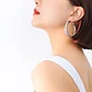 Luxury 18K Gold Earrings for Women Nuo Exaggerated Hollow Design with Titanium Steel Plating Stainless Steel Jewelry - thumbnail 8