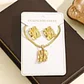 European American Hot Sale 18k Gold Stainless Steel Geometric Stud Earrings High-end Niche Instagram Women's Trendy Cross-border - thumbnail 9