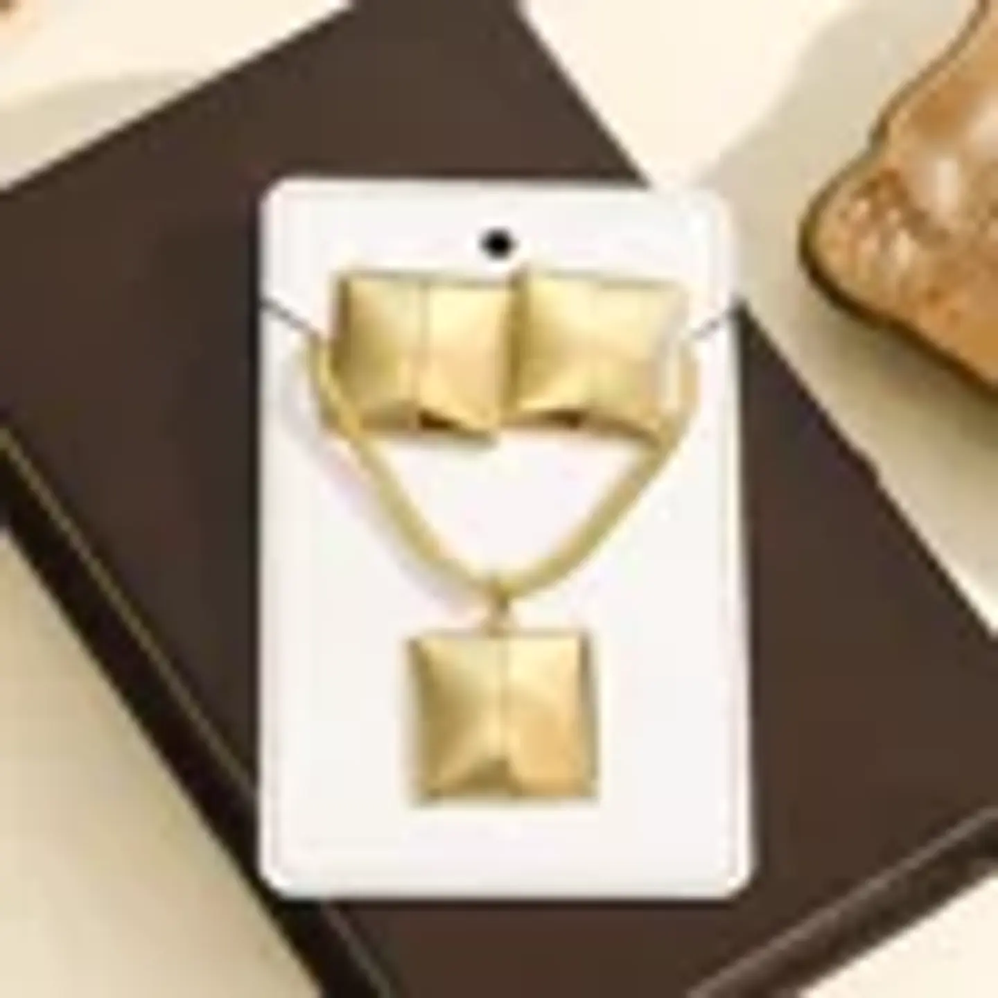 European American Hot Sale 18k Gold Stainless Steel Geometric Stud Earrings High-end Niche Instagram Women's Trendy Cross-border 14