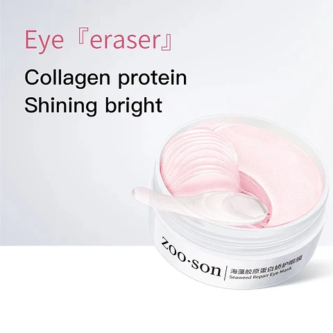 ZOO·SON®  Korean Skincare Collagen Hydrogel Under Eye Patches (60 Patches / 30 Pairs)