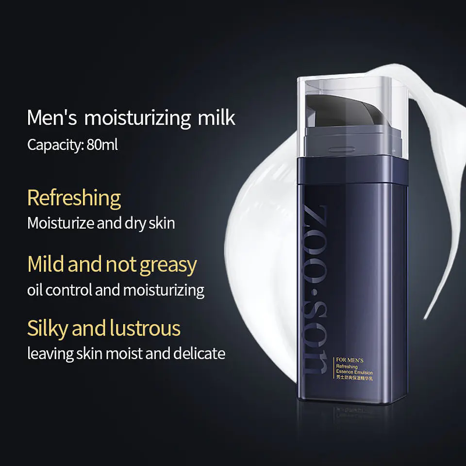 ZOO·SON® For Men's Refreshing 3-Piece Skincare Set (Cleanser + Toner + Emulsion) 4