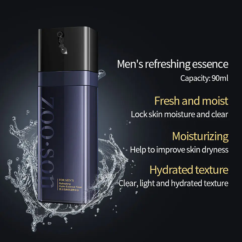 ZOO·SON® For Men's Refreshing 3-Piece Skincare Set (Cleanser + Toner + Emulsion) 5