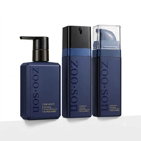 ZOO·SON® For Men's Refreshing 3-Piece Skincare Set (Cleanser + Toner + Emulsion)