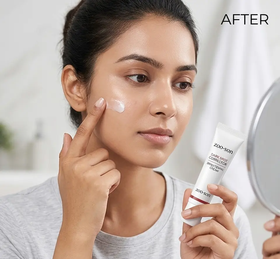 ZOO-SON Dark Spot Brightening Cream Before and After Results