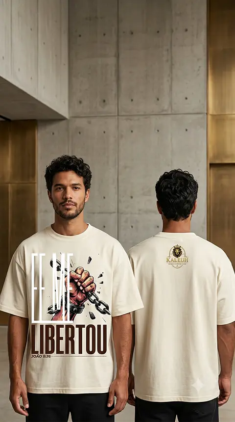 Camiseta Me Libertou Kaleuh