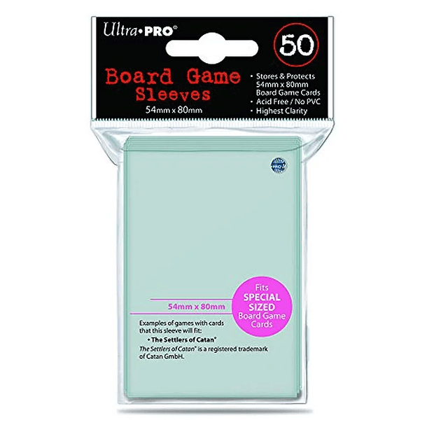Protectores Juegos de Mesa UltraPro - Board Game Sleeves - 54mm x 80mm
