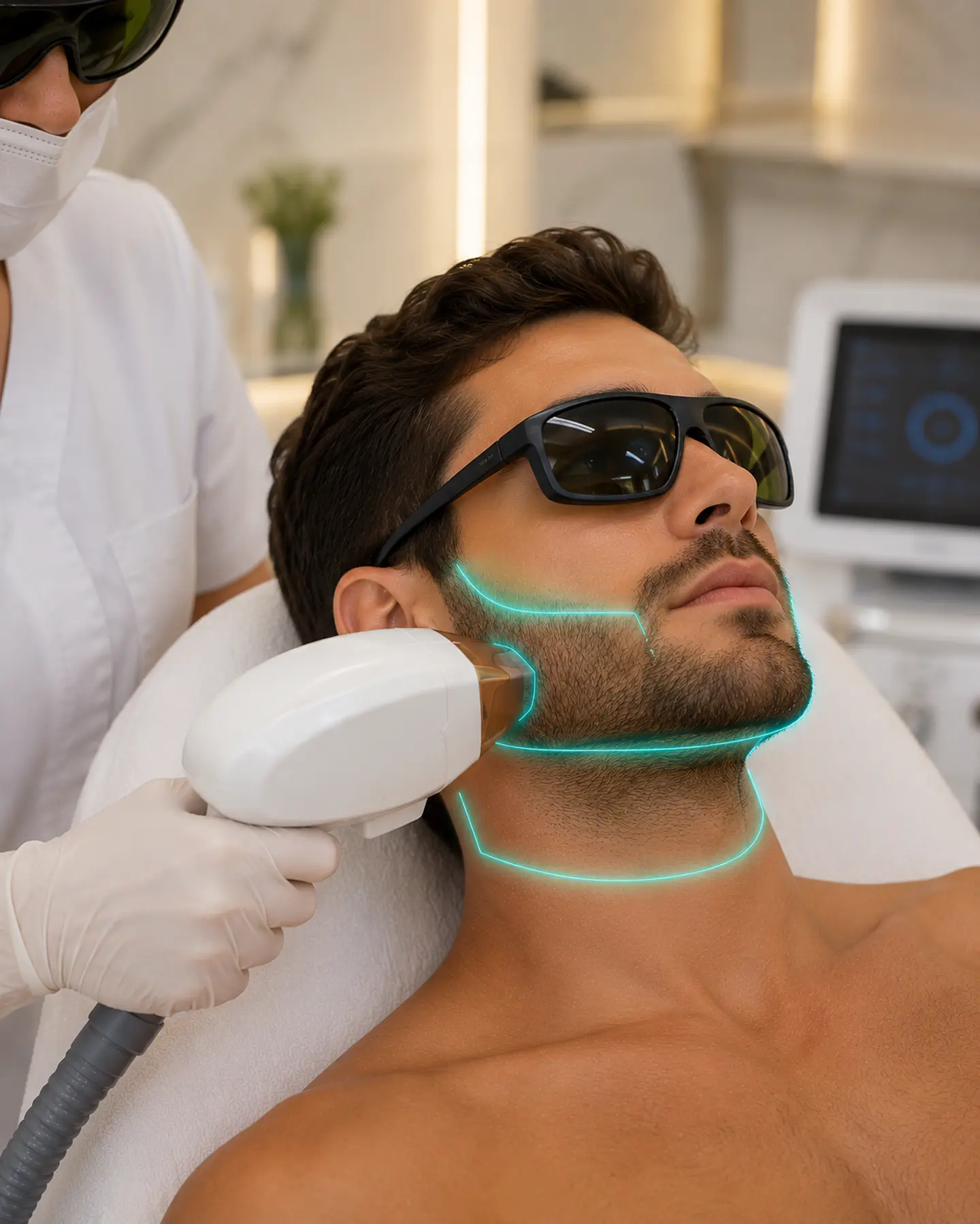 Depilación Láser Rostro y Cuello — Caballero 1