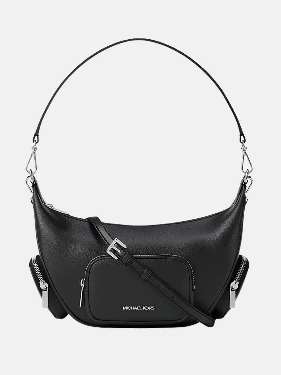 Merritt Medium Pebbled Leather Convertible Shoulder Bag 1