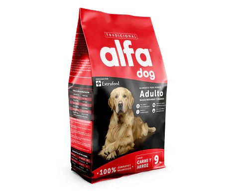 Alfa Dog Adulto - 25kg Raza mediana y grande