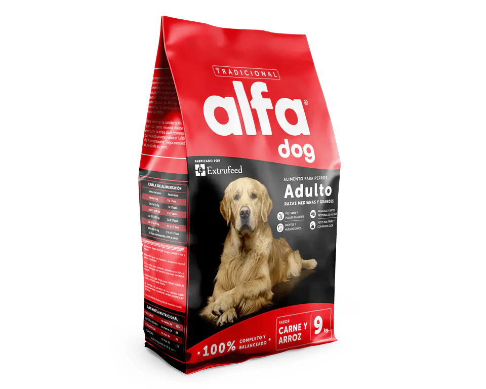 Alfa Dog Adulto - 25kg Raza mediana y grande 1