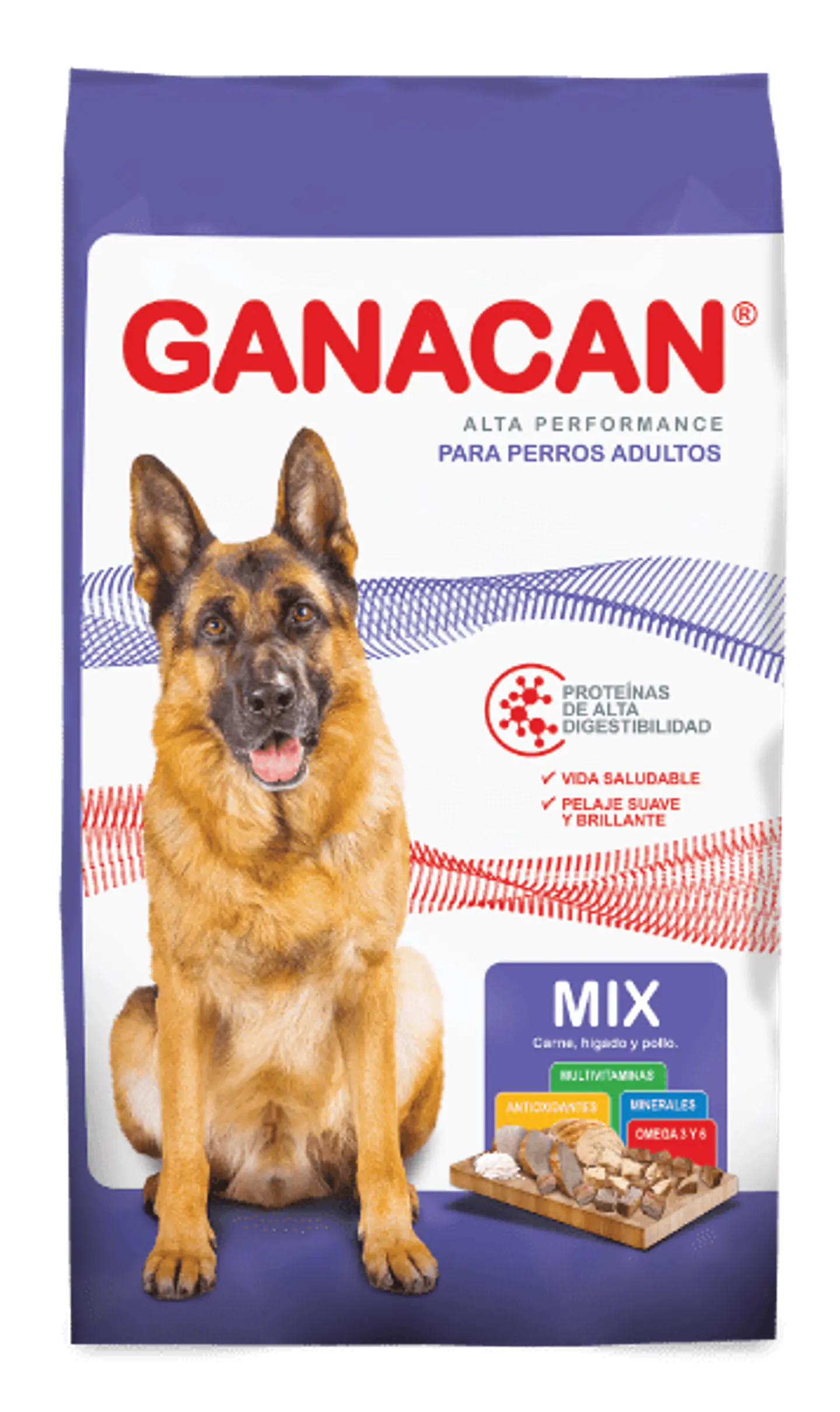 Ganacan - Carne, higado y pollo 25 kg 1
