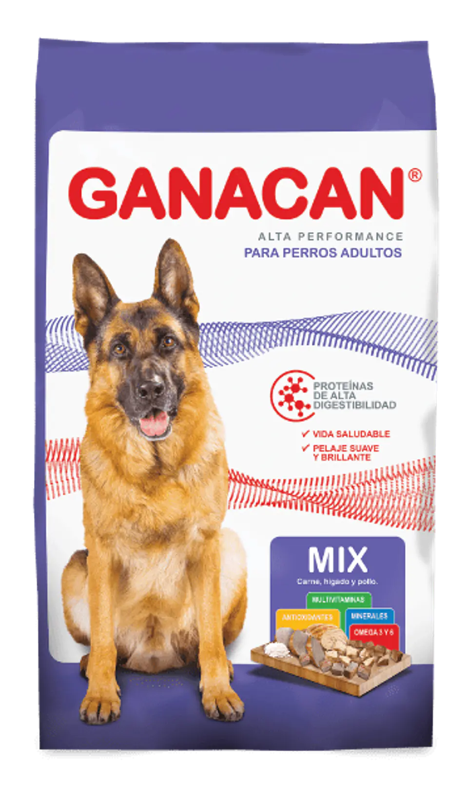 Ganacan - Carne, higado y pollo 25 kg 1