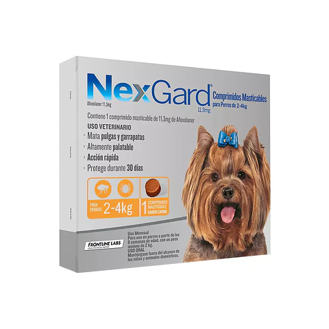 Nexgard Masticable - Varias dosis (11.3mg a 68mg)