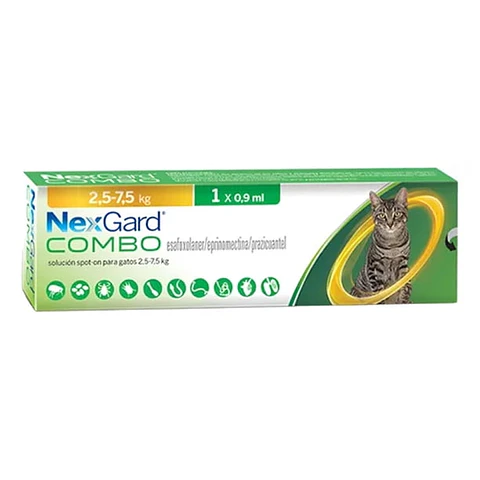 Nexgard Combo Gato - 2.5 - 7.5kg