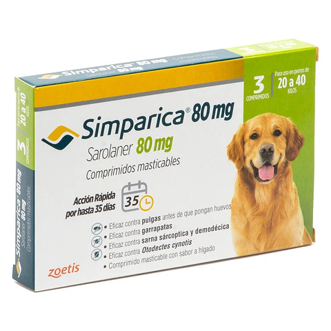 Simparica Masticable - 80mg