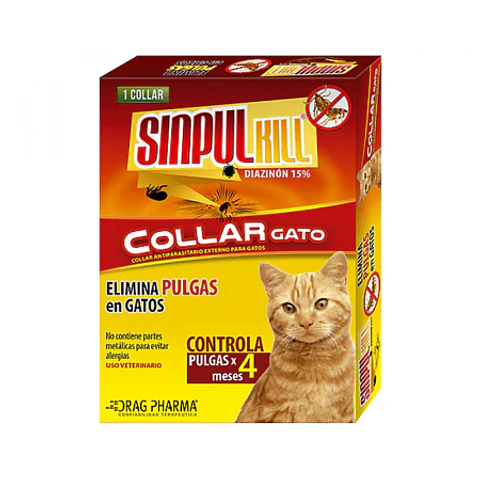 Sinpull Kill Collar - Collar gato antipulgas