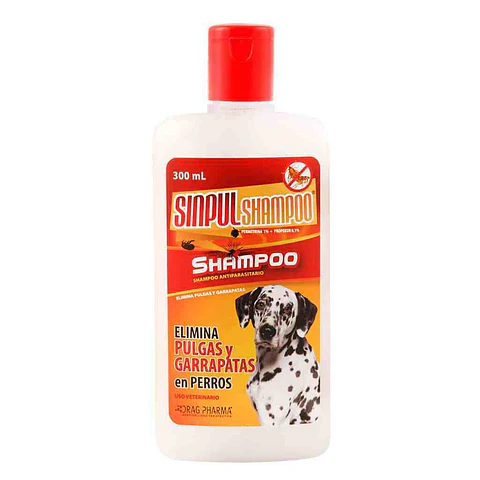 Sinpul Shampoo - Perro - Elimina pulgas y garrapatas
