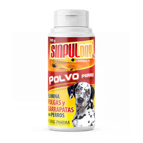 Sinpul Polvo - Perro - Elimina pulgas y garrapatas