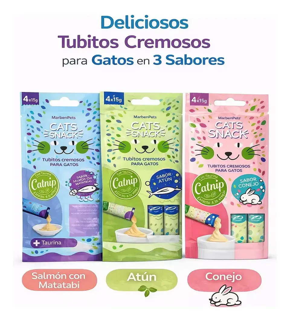 Cats Snack - tubitos de gato variedades  1