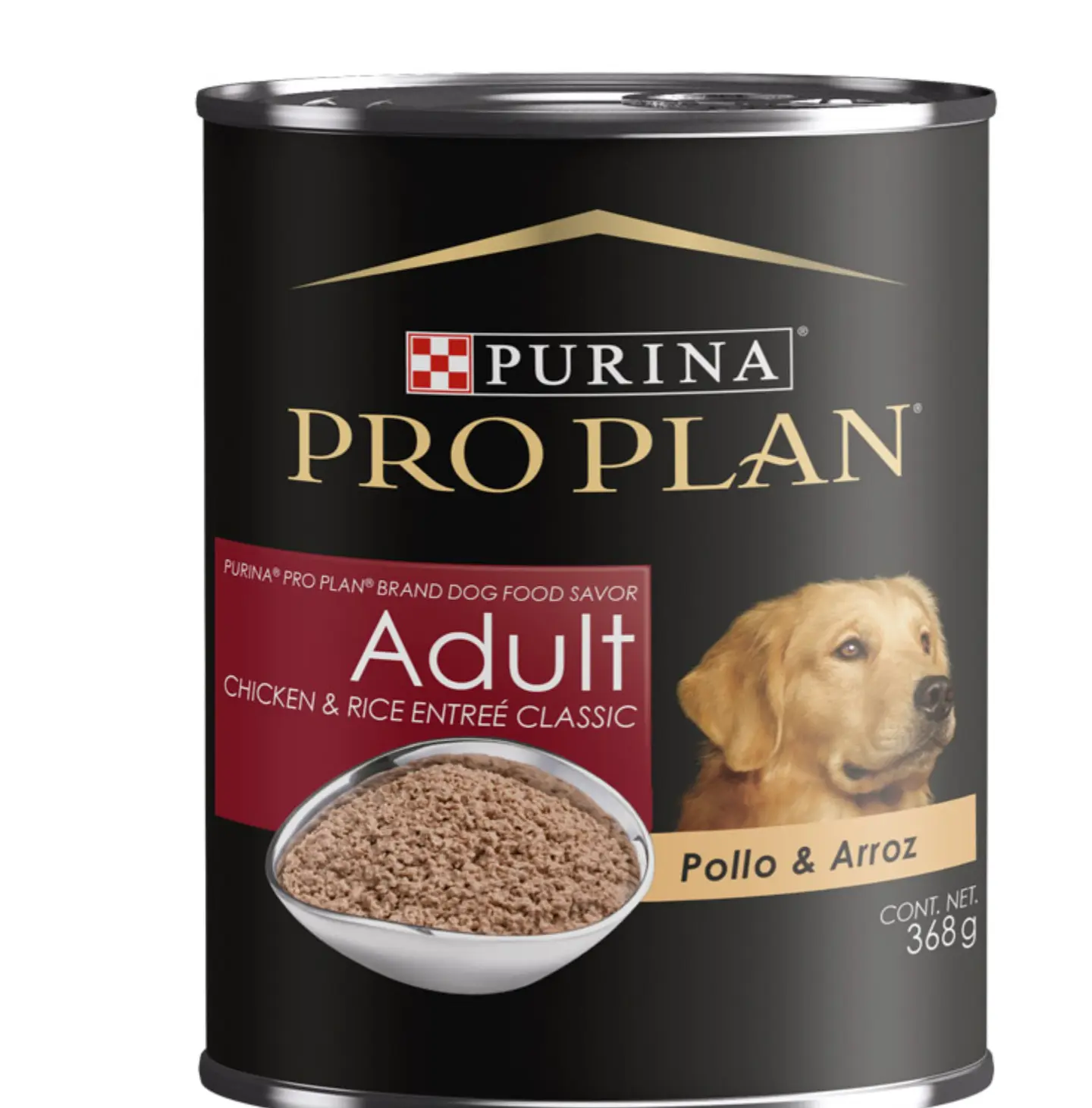 Purina pro plan de adulto sabor pollo y arroz 368g 1