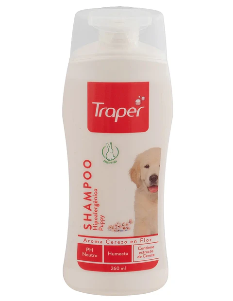 Shampoo Hipoalergénico Puppy de Traper de 260 ml