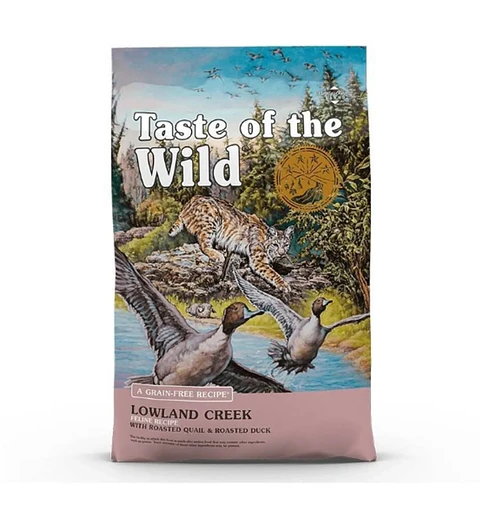 Taste of the Wild, variedad Lowland Creek con sabor a codorniz y pato asado 2kg