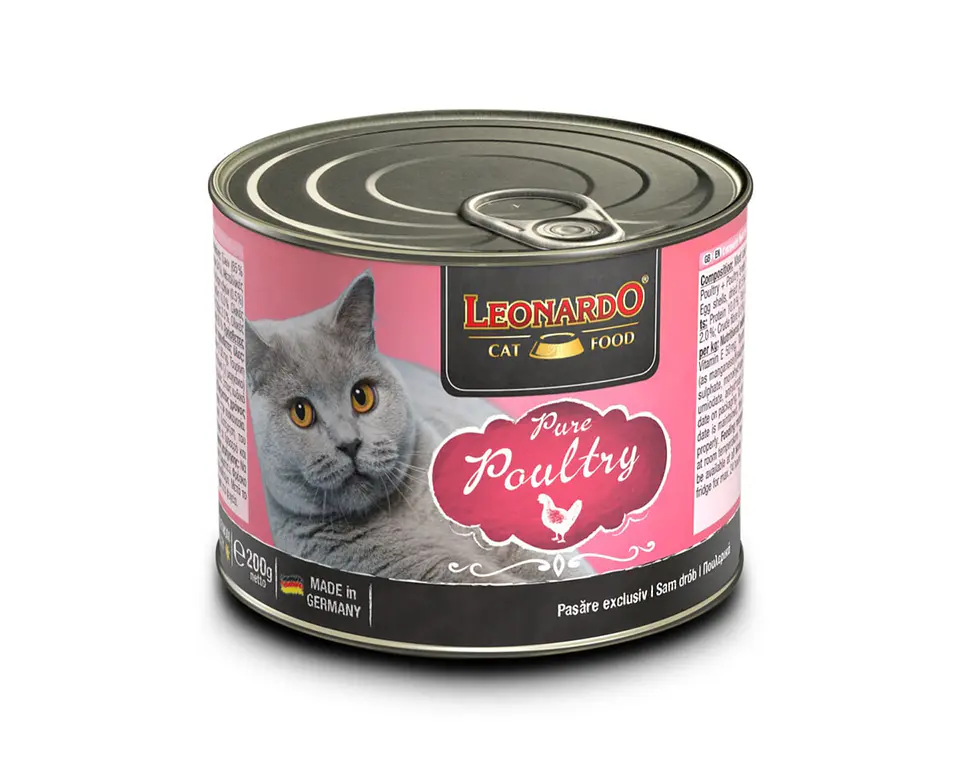 LEONARDO Cat food en la variedad Puro en Ave  1