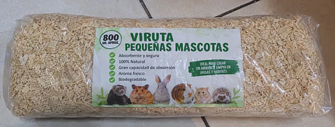 viruta para mascotas 800 gramos