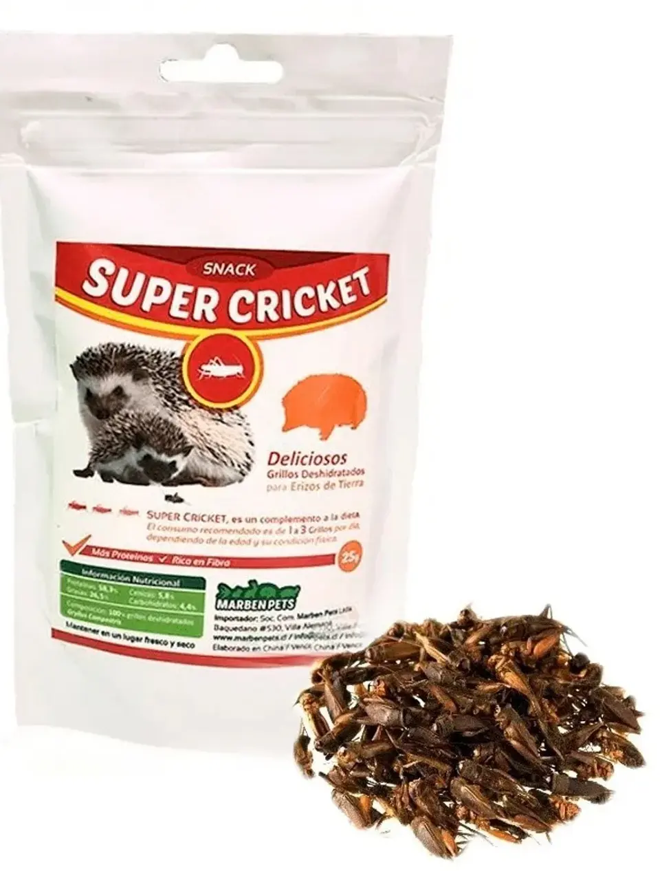 Super Cricket grillos deshidratados de 25 gramos  1