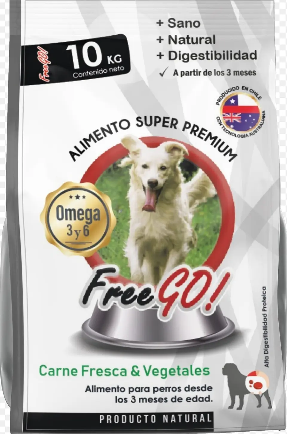 Free Go! Super Premium Carne Fresca & Vegetales 10 kg. 1
