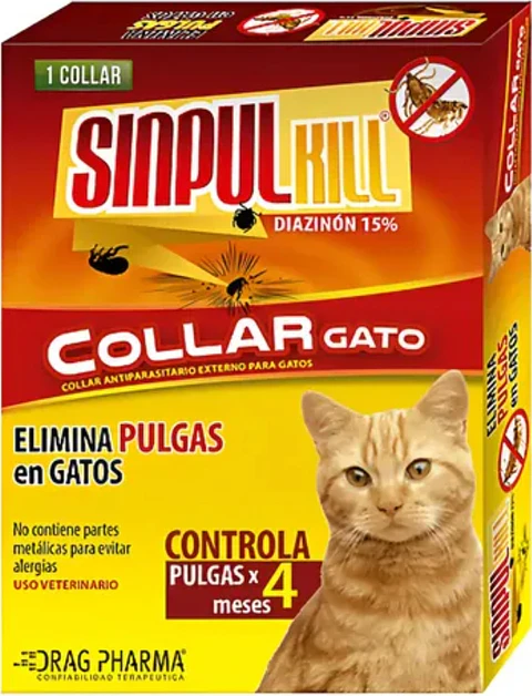 Sinpulkill Collar Gato antiparasitario externo