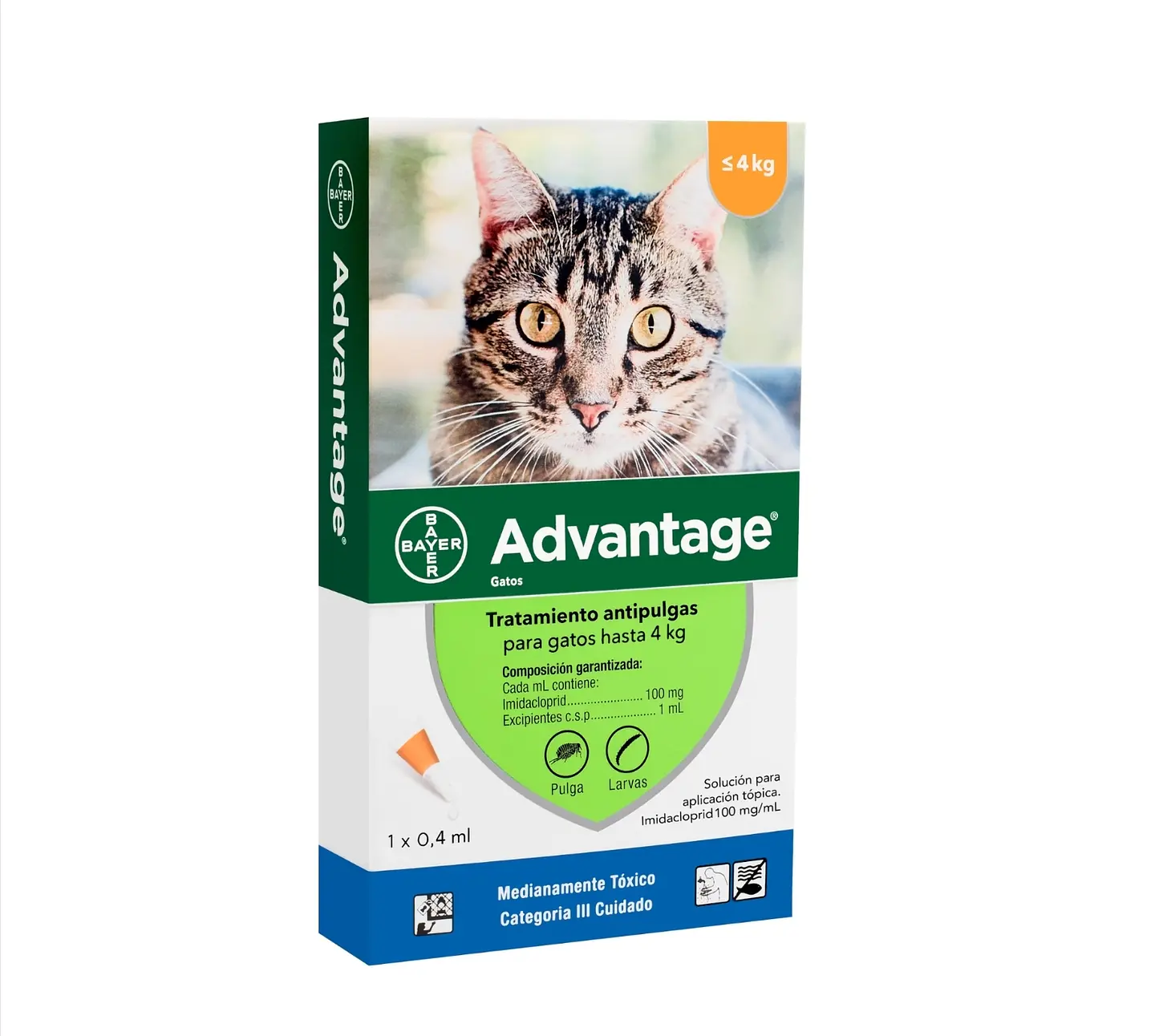 Advantage Antipulgas - Gatos hasta 4kg 1