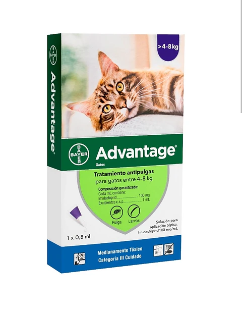 Advantage Antipulgas - Gatos 4-8kg
