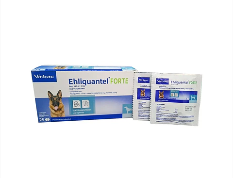 Ehliquantel Forte antiparasitario interno para perros grandes o gigantes (de 35 kg o más) c/u