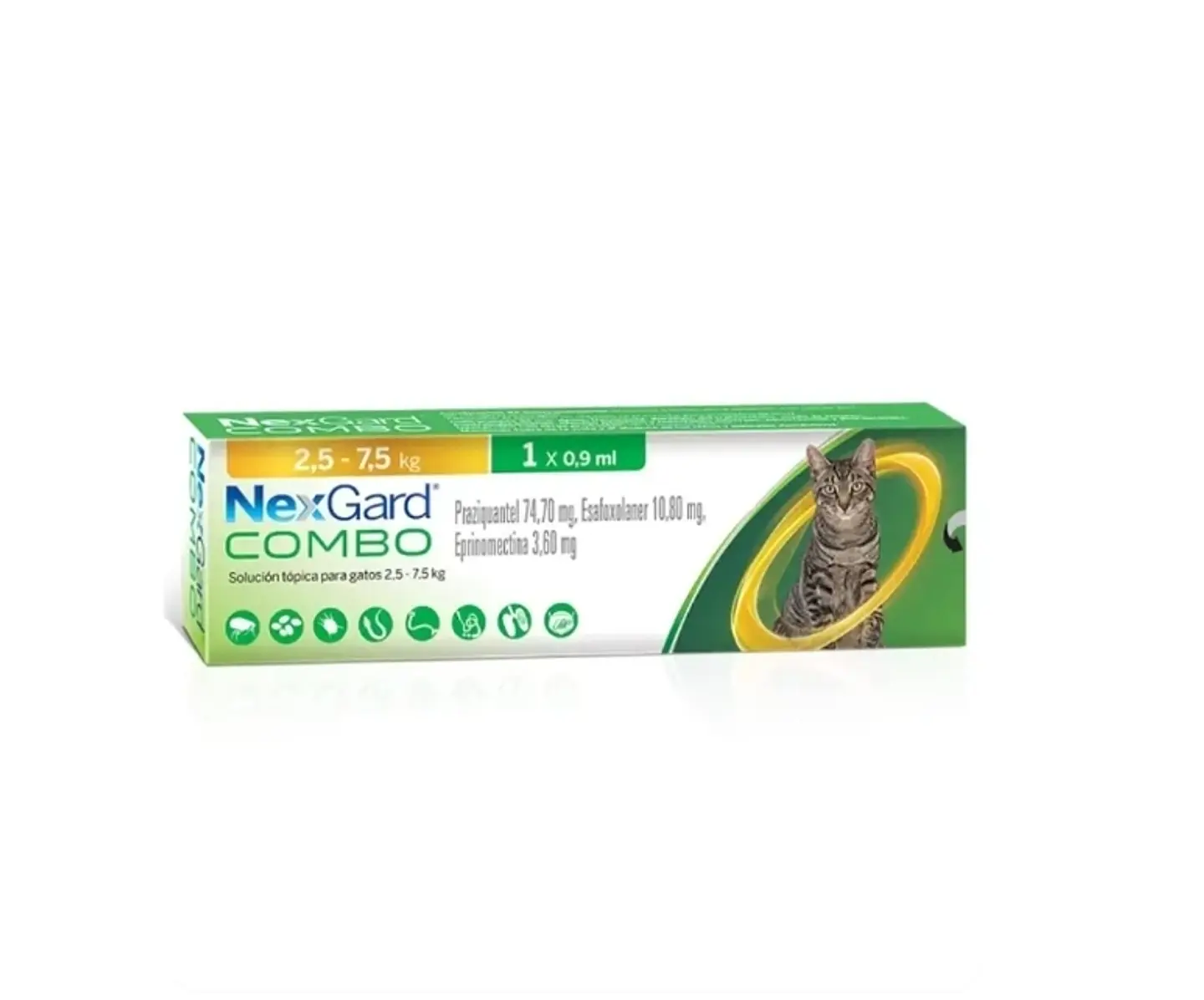 Nexgard Combo Gato - 2.5 - 7.5kg 1