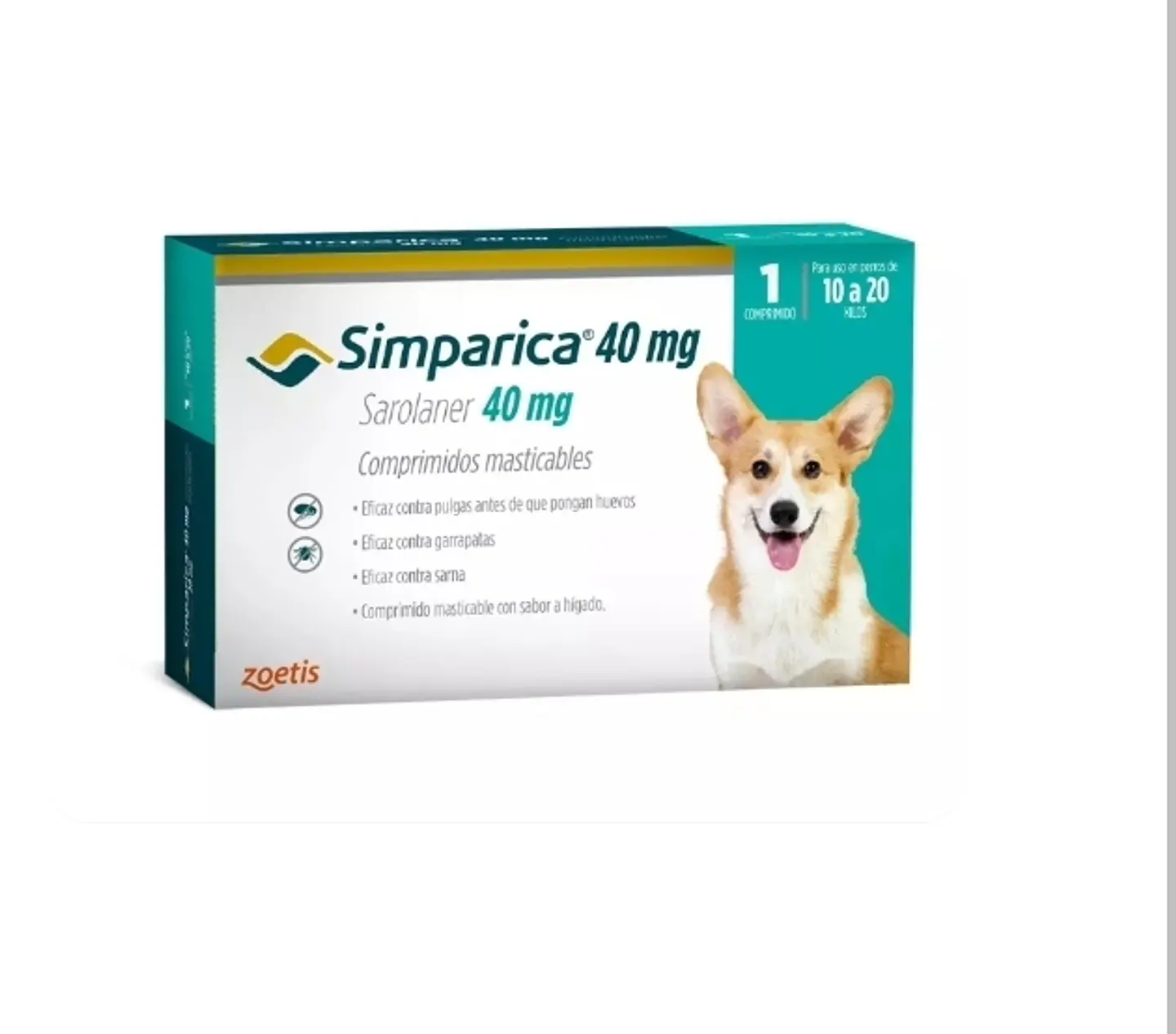Simparica Masticable - 40mg 1