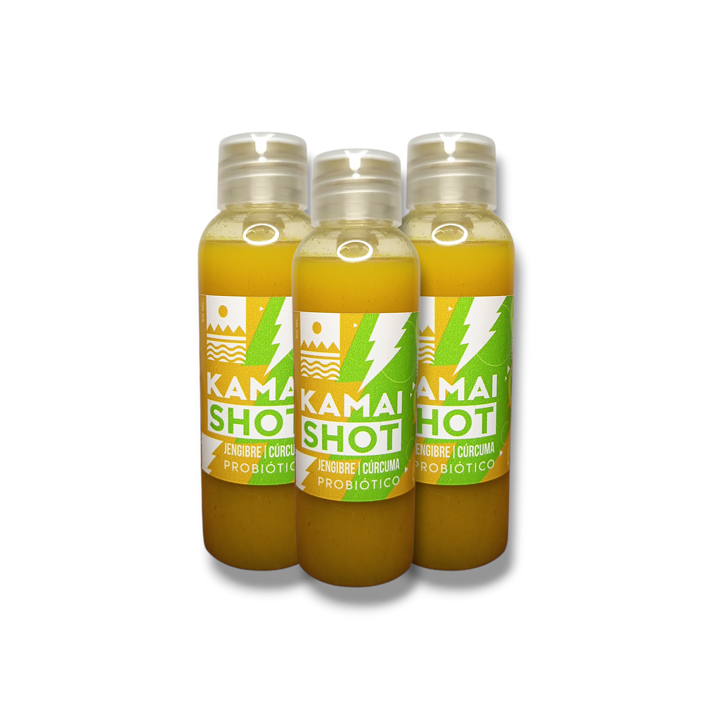 12 unidades Kamai shots mix jengibre-cúrcuma 