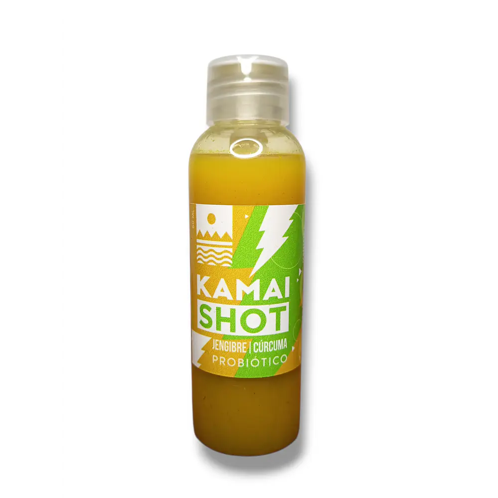 6 unidades Kamai shot probiótico mix jengibre/curcuma