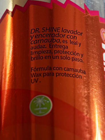 CARNAUBA WAX de Dr Shine (limpieza en seco y brillo premium) con cera 4